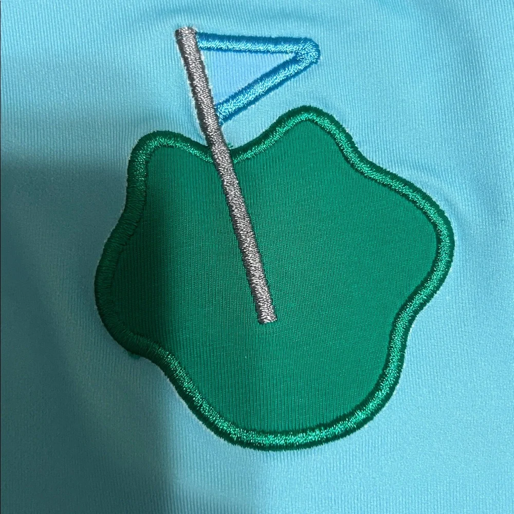 Smocking Dog Boutique Kids Light Blue Golf Patch Tee